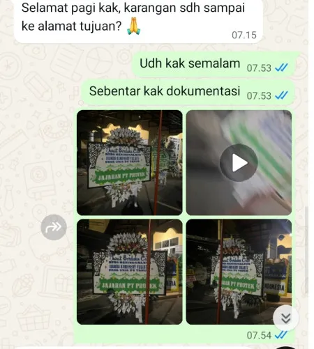 Pengiriman Papan Bunga Selamat Green Garden