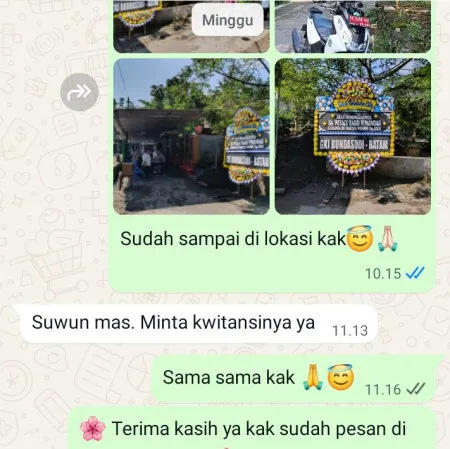 Pengiriman Papan Bunga Duka Green Garden