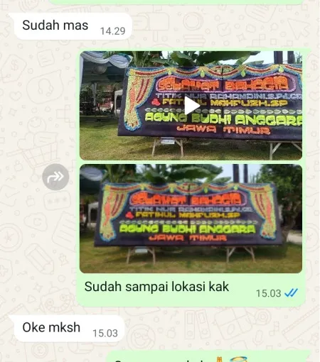 Pengiriman Papan Bunga Green Garden