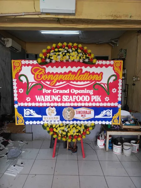 Papan Bunga Ucapan Selamat Green Garden